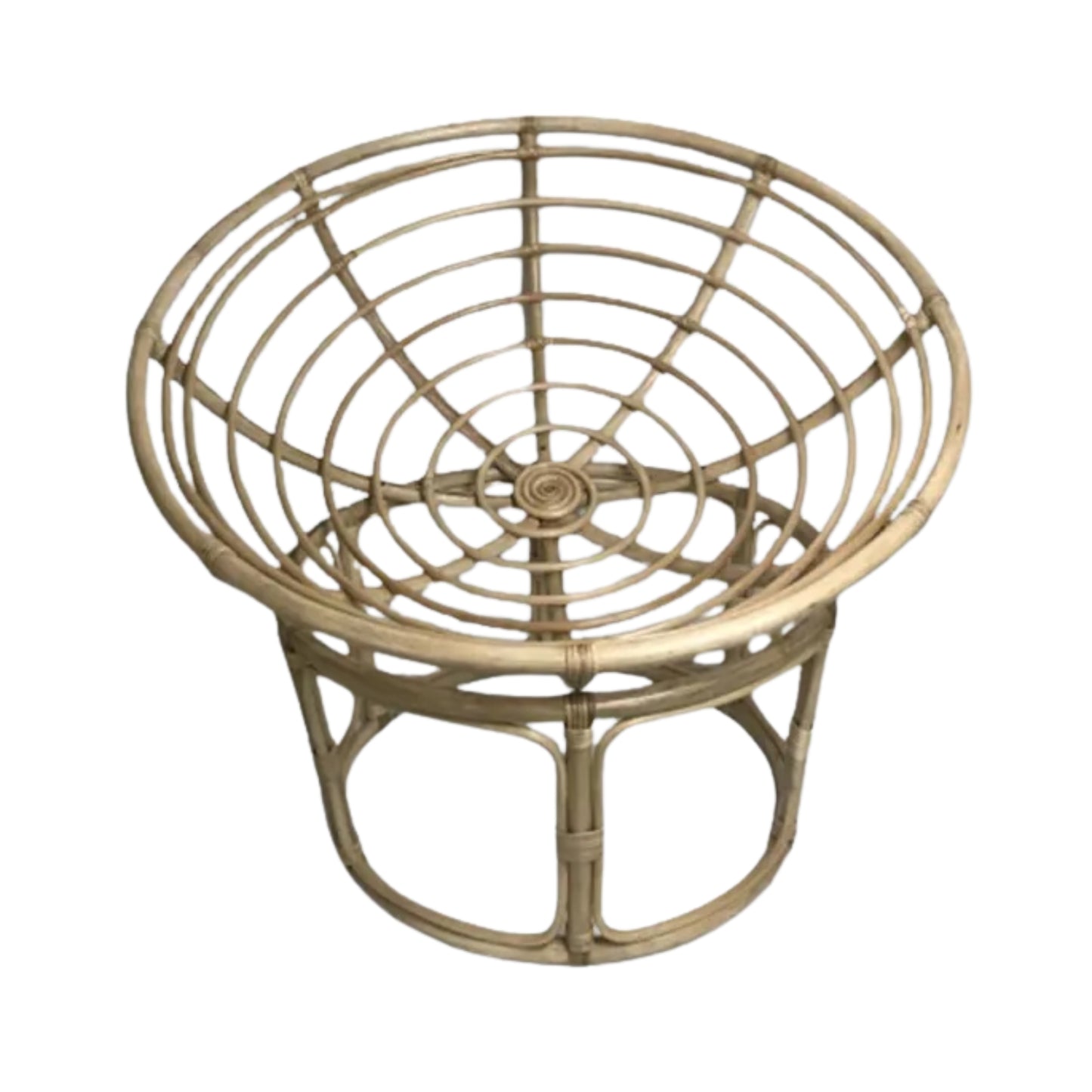 Ilokana Handicrafts 40" D Papasan Rattan Indoor Chair with Cushion