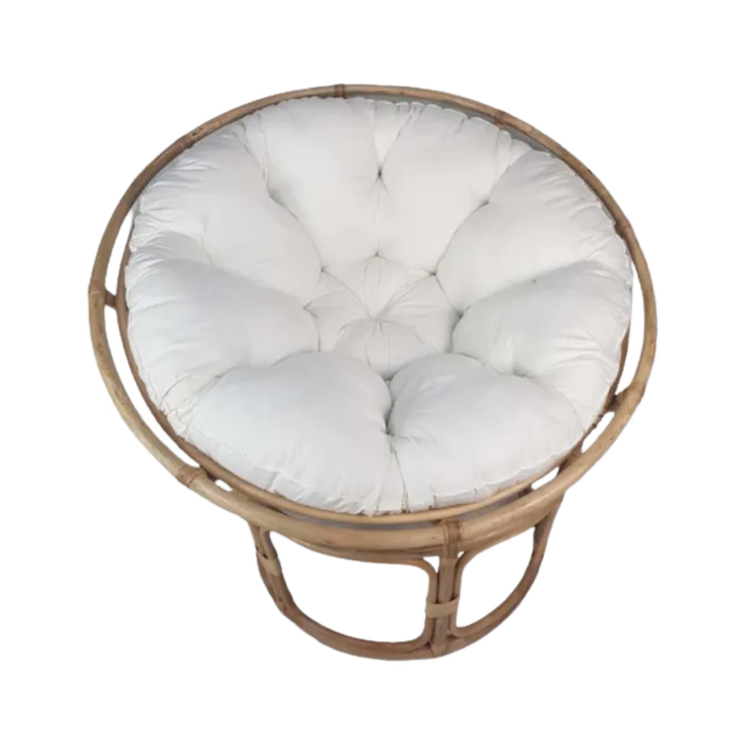 Ilokana Handicrafts 39.5" D Papasan Rattan Indoor Chair with Cushion