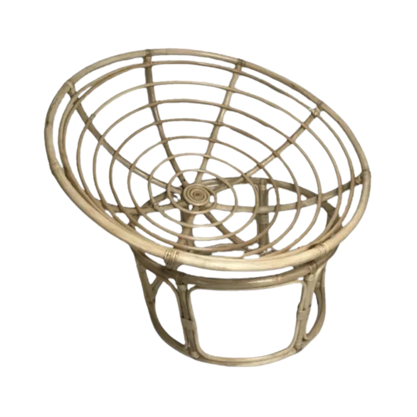 Ilokana Handicrafts 39.5" D Papasan Rattan Indoor Chair with Cushion