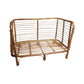 Ilokana Handicrafts Rectangular Rattan Pet Bed with Cushion