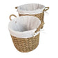 Ilokana Handicrafts Multipurpose Rattan Round Basket with Cloth
