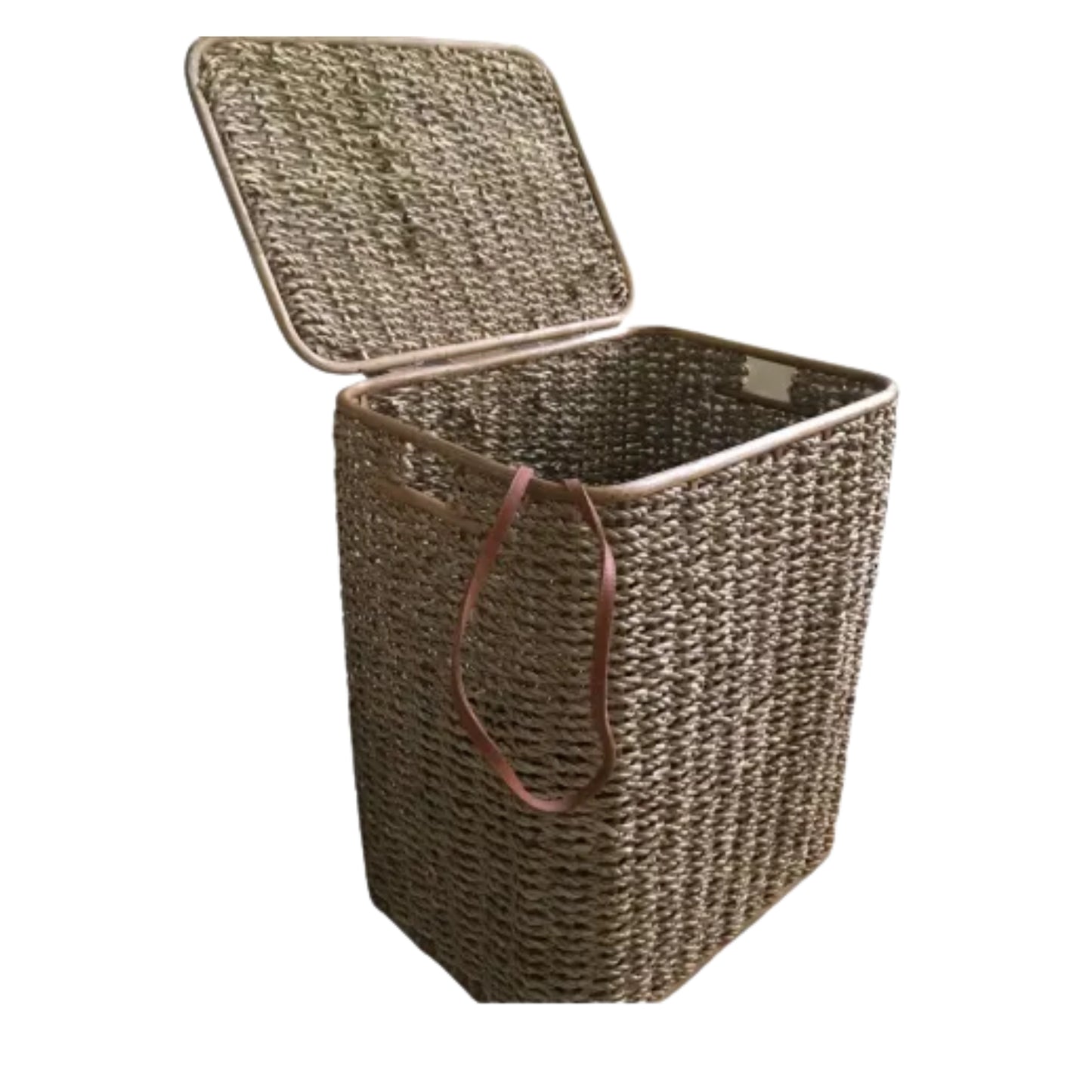 Ilokana Handicrafts Clothes Storage Basket Buri Hamper 23"