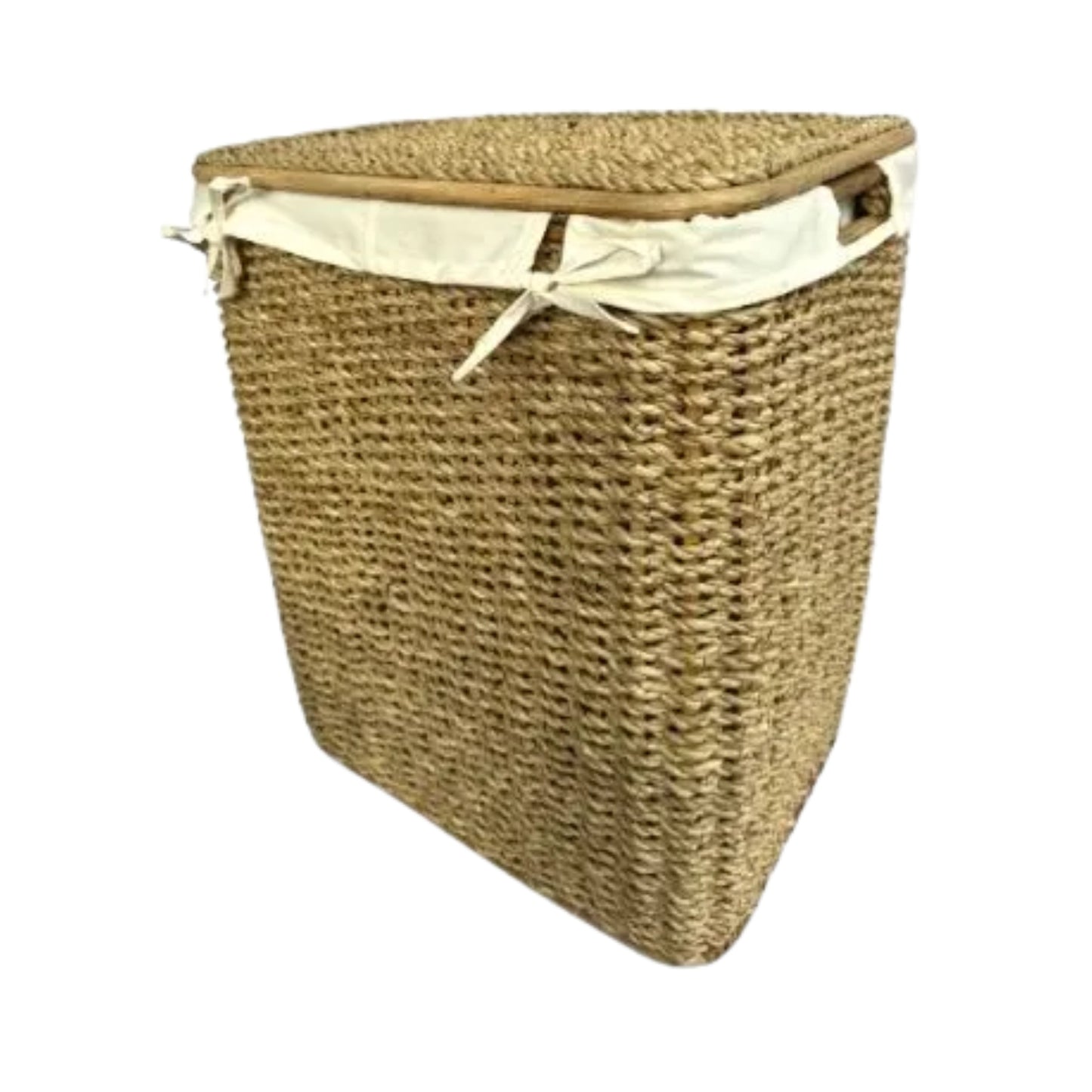 Ilokana Handicrafts Clothes Storage Basket Buri Hamper 23"