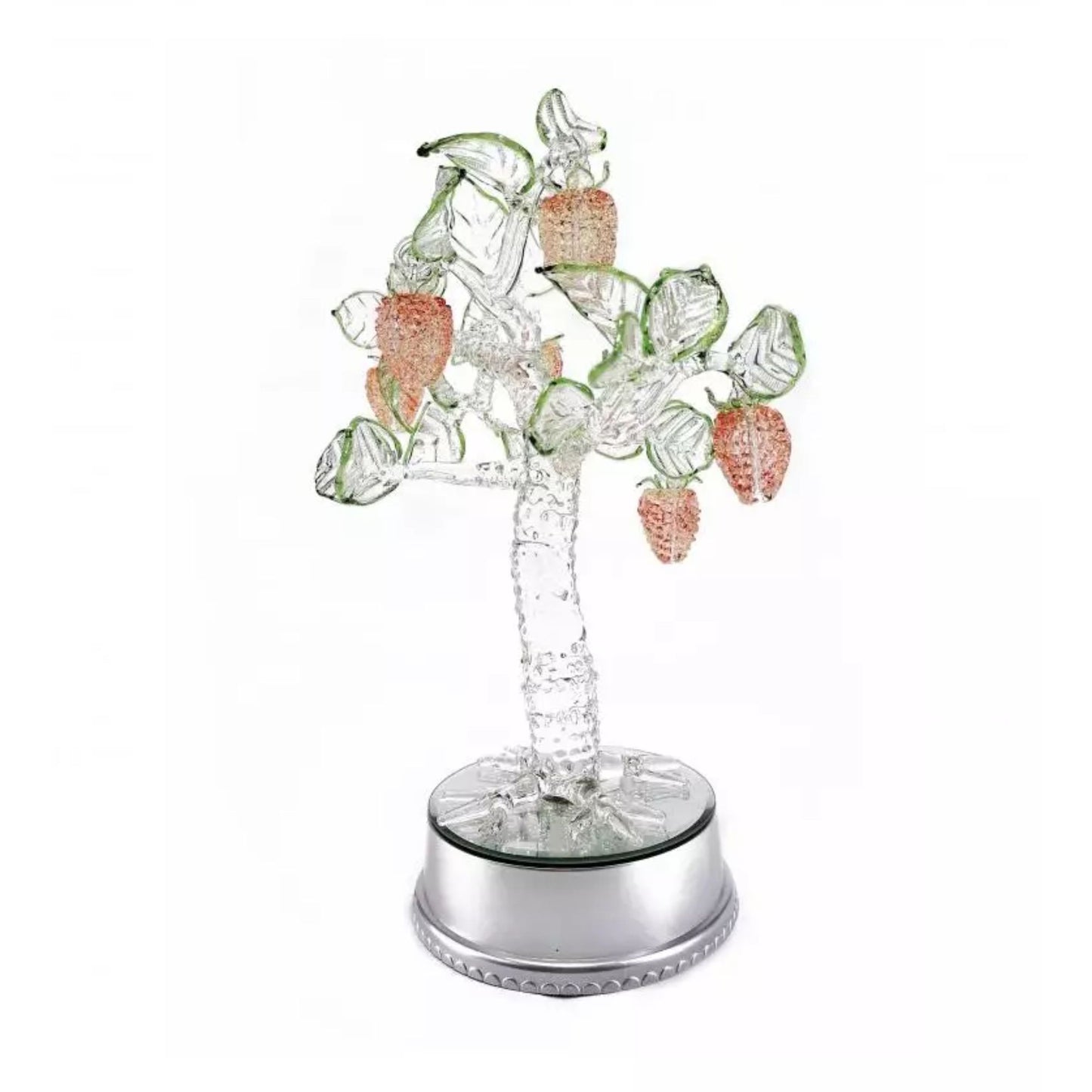 Strawberry Fruit Tree Glass Figurine