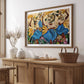 "Sunflower Dance (in Blue)" Framed Painting Print (Limited Print)