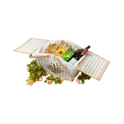 Ilokana Handicraft Synthetic Rattan Picnic Basket