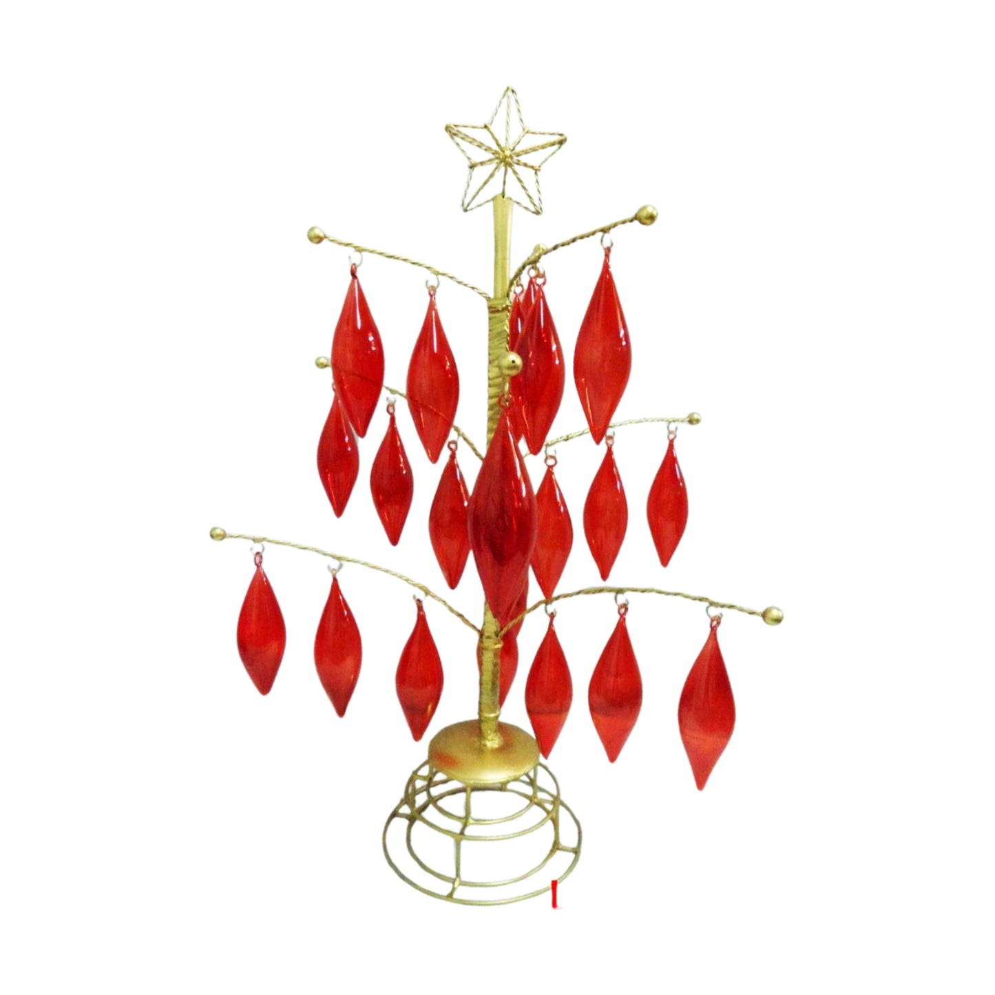 Tabletop Mini Christmas Tree with Mini Glass Orbs (Assorted)