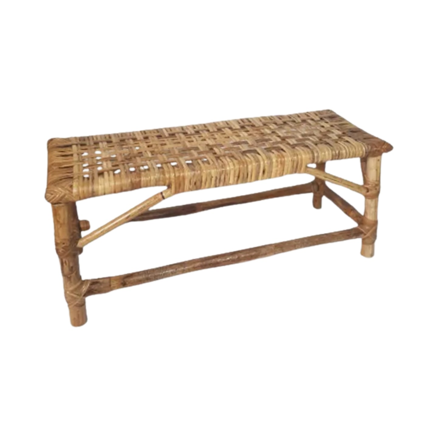 Ilokana Handicrafts Two Seater Rattan Small Chair