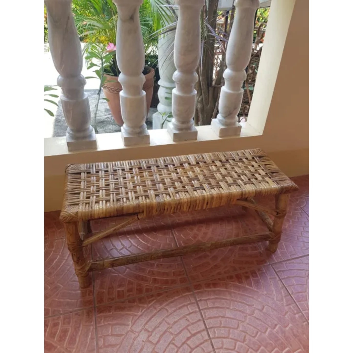 Ilokana Handicrafts Two Seater Rattan Small Chair