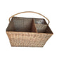 Ilokana Handicrafts Outdoor Wicker Metal Picnic Basket with Handle