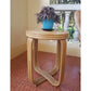 Ilokana Handicrafts William Rattan Round Bedside Table and Stool