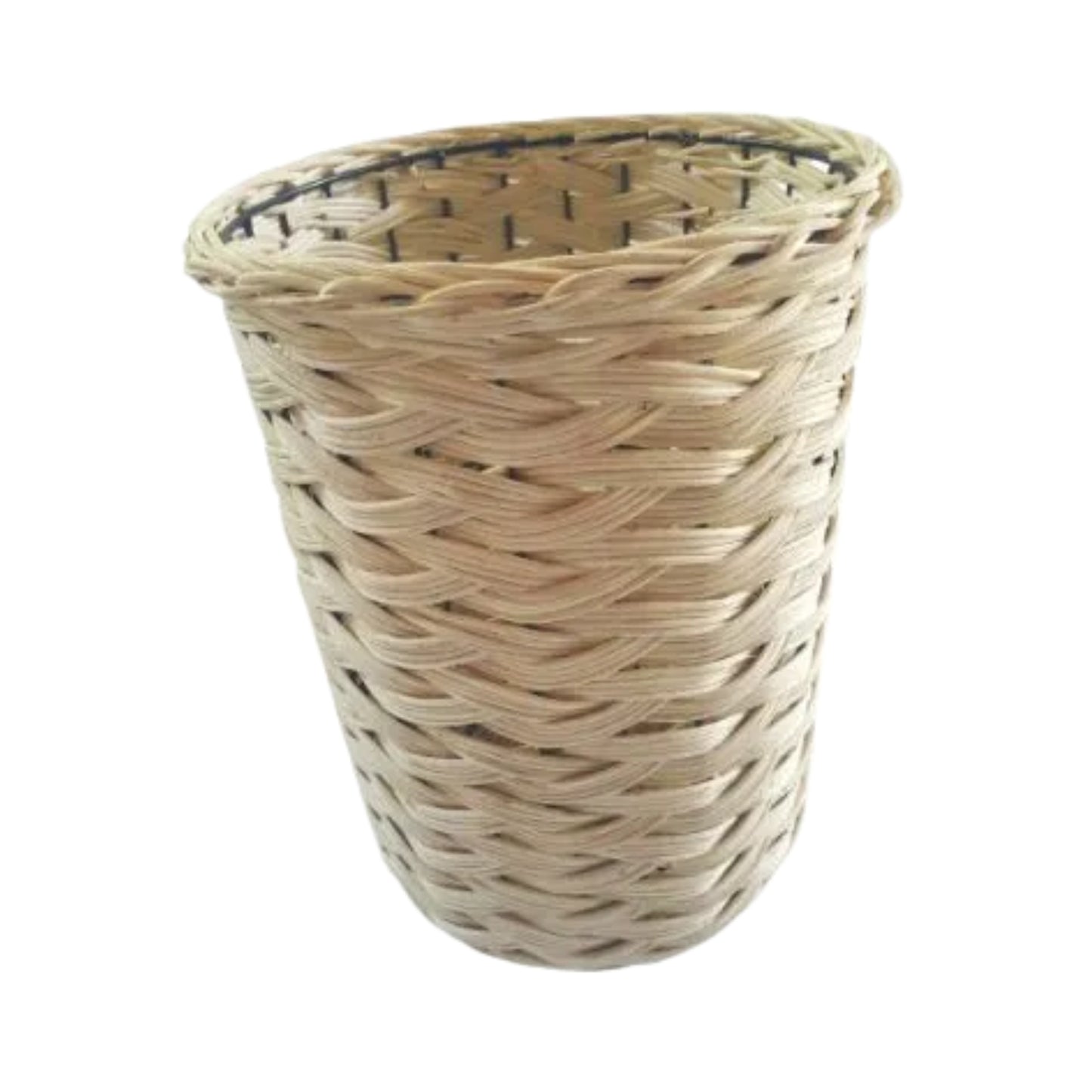 Ilokana Handicrafts Woven Wicker Rattan Metal Basket