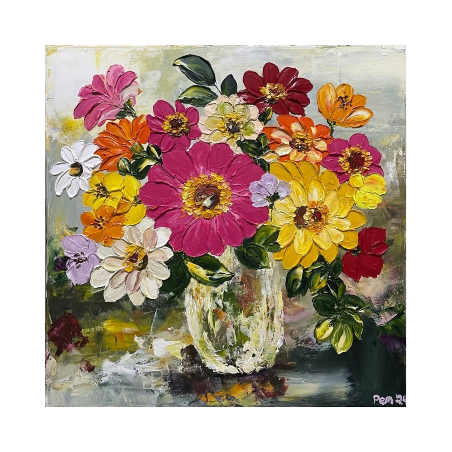 Zesty Zinnias in Full Bloom