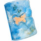 Hand-Painted, Hand-Stitched Leather Journal & Traveler's Notebook Cover | Cloud Drift