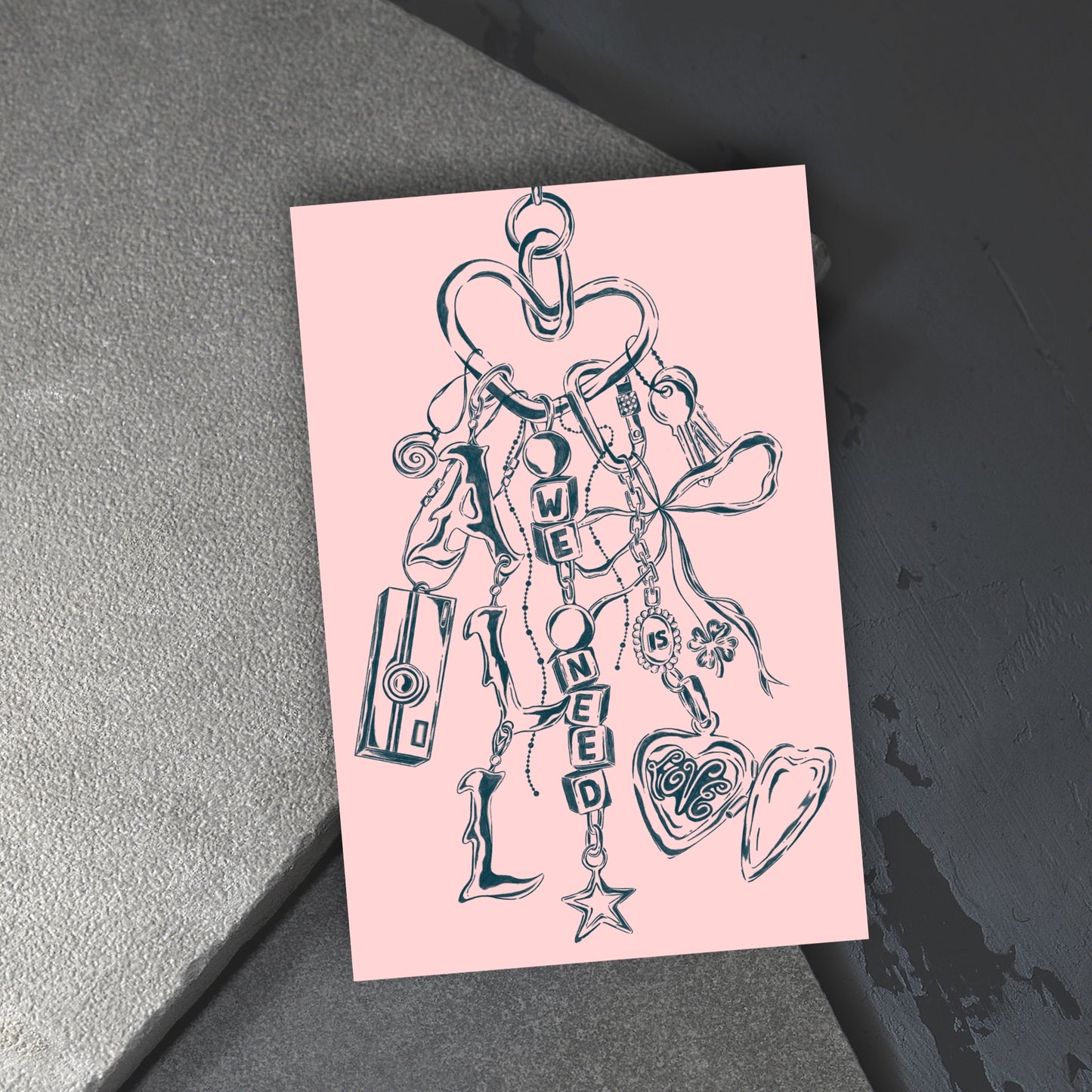 "All We Need Is Love" Postcards (Bundle of 30)