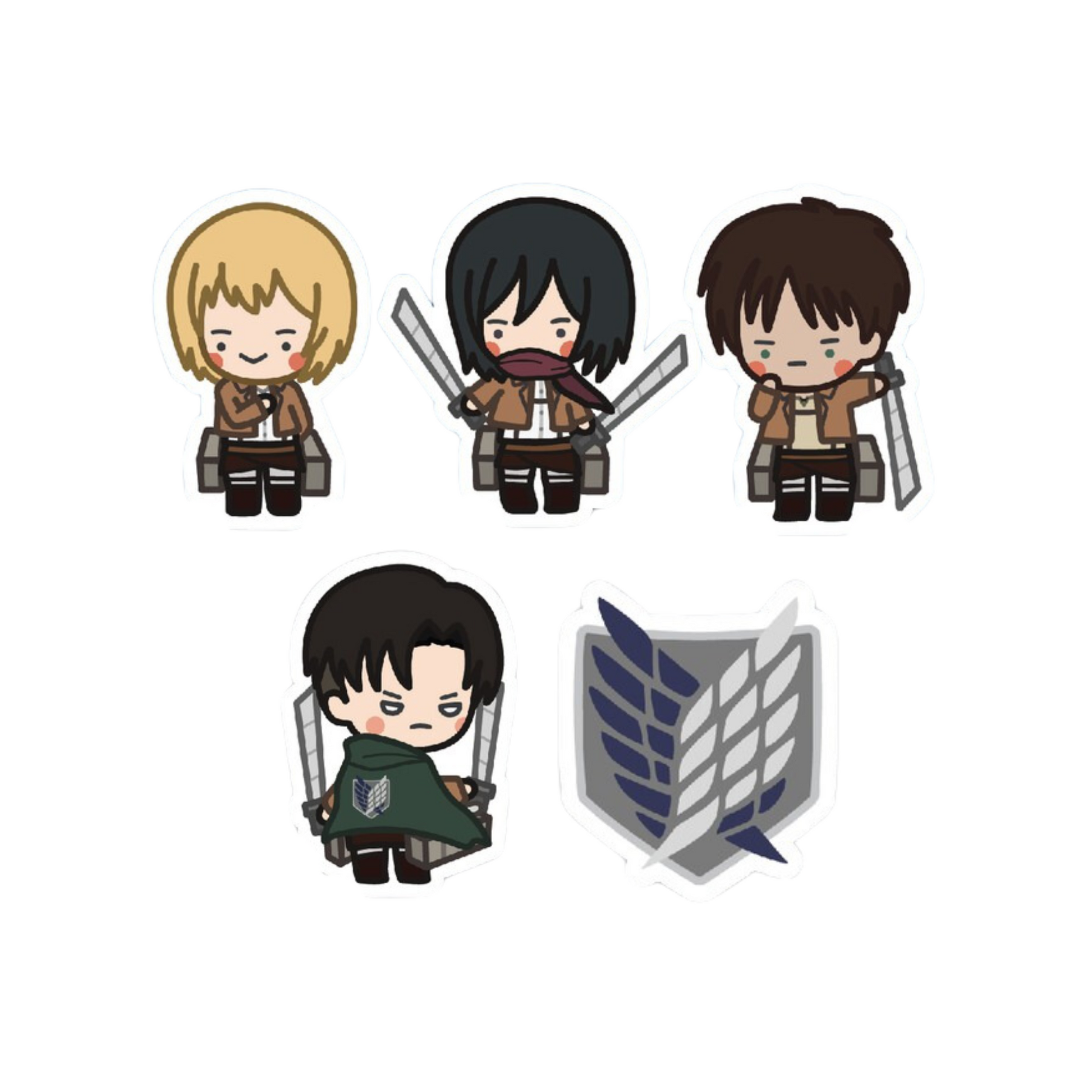 Attack on Titan (Shingeki no Kyojin): Scouts Sticker Pack by Priscilla & Sarah Cheung