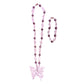 Liman Glass Butterfly Pendant Beads & Diamond Necklace with Bracelet Set for Women