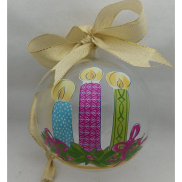 Glass 4.5" Ball Christmas Ornaments