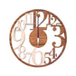 Wooden Big Numbers Clock
