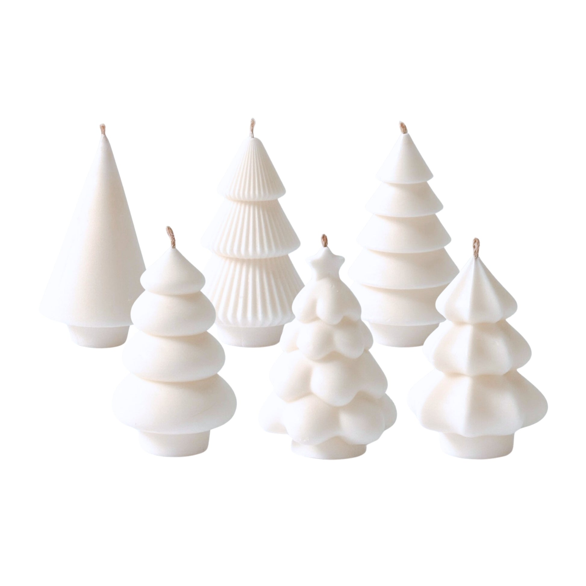 Christmas Tree Candles (Gift Box - 6 Pieces)