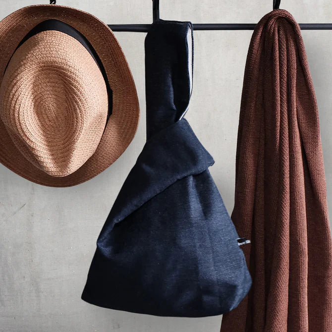 Denim Reversible Knot Bag