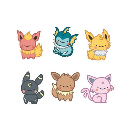 Eevee Evolution Sticker Pack