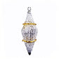Crochet Glass Christmas Ornaments with Gold Leafing and Org...