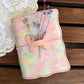 Hand-Painted, Hand-Stitched Leather Journal & Traveler's Notebook Cover | Garden Light