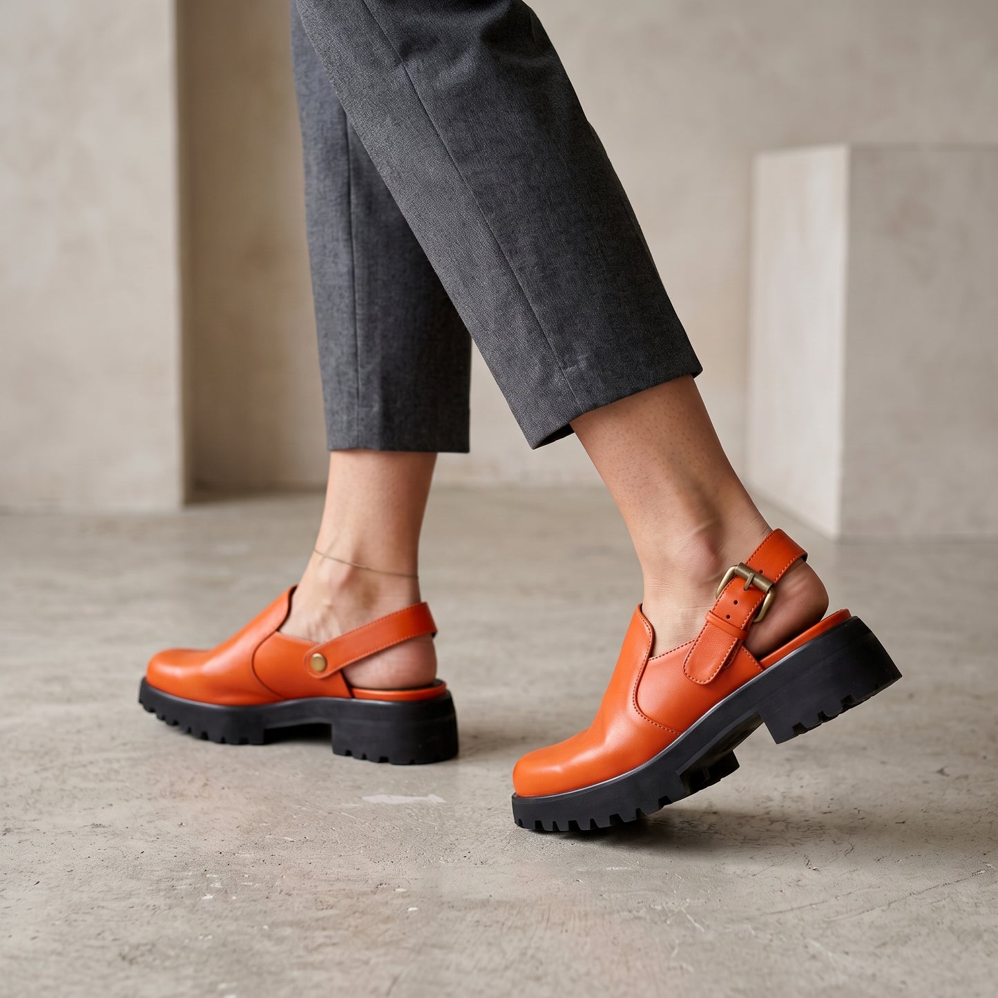 Pya Mules (Orange)