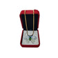 Glass Butterfly Pendant With 18k Gold Chain