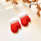 Holiday Mittens Stud Earrings