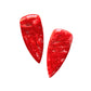Holiday Saber Stud Earrings (Red)
