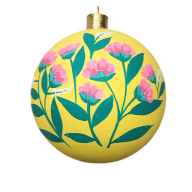 Glass 4.5" Ball Christmas Ornaments Colored