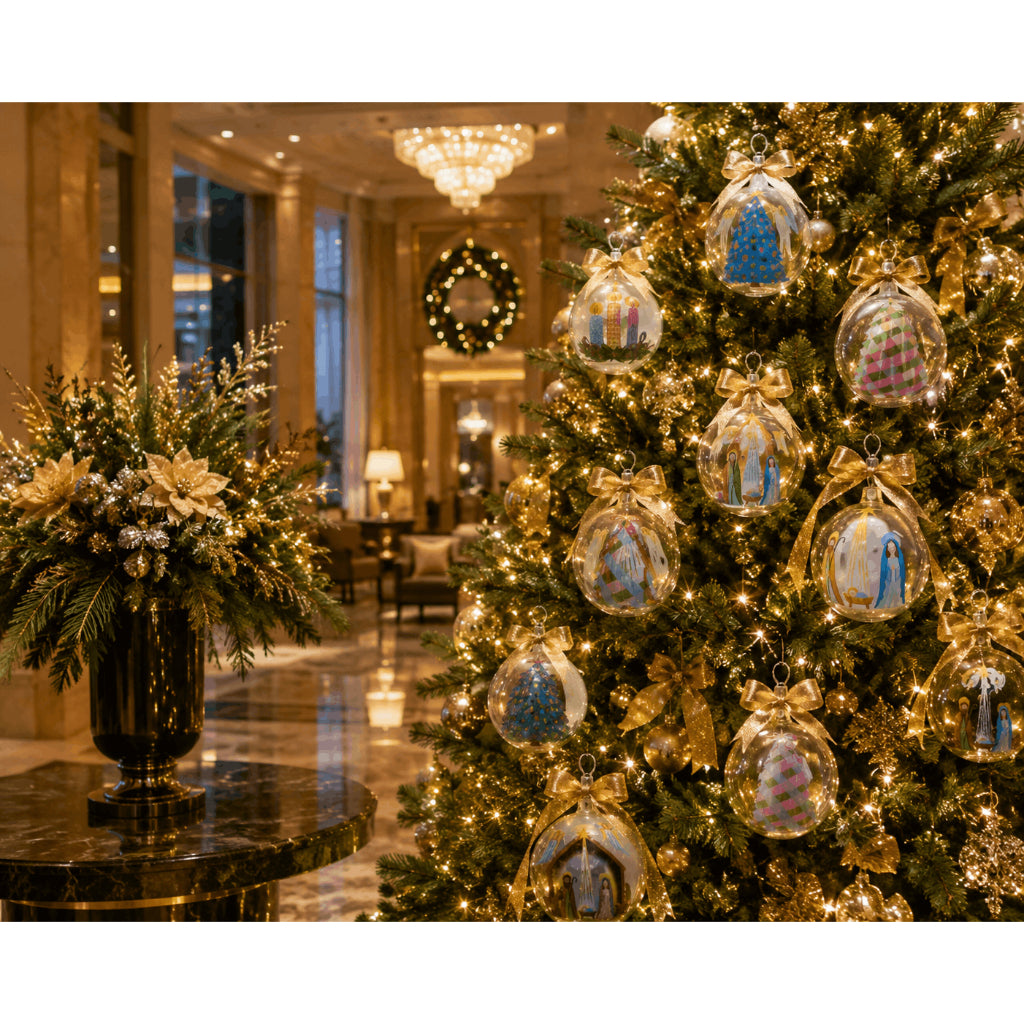 Glass 4.5" Ball Christmas Ornaments