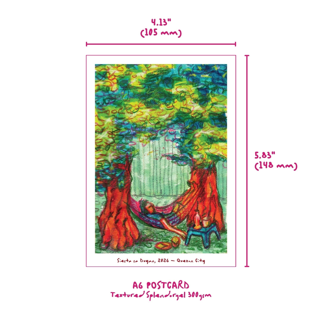 Siesta Sa Duyan - Sketch Postcard