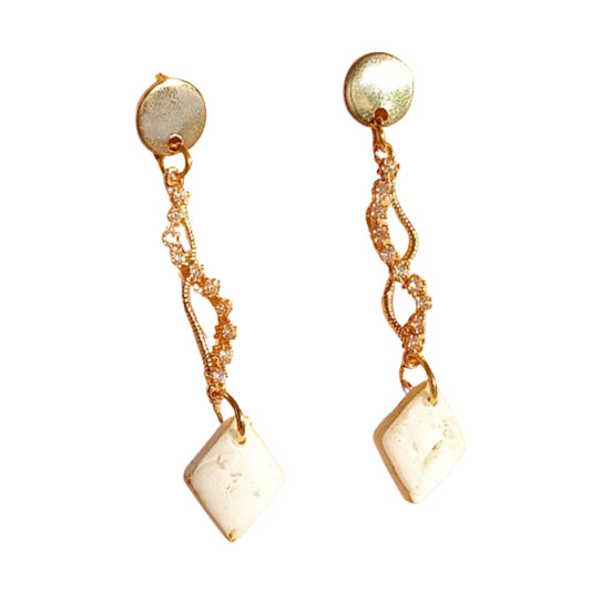 Ivory Clay Earrings