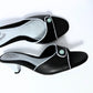 June Kitten Heels (Black & White)
