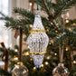 Crochet Glass Christmas Ornaments with Gold Leafing and Org...