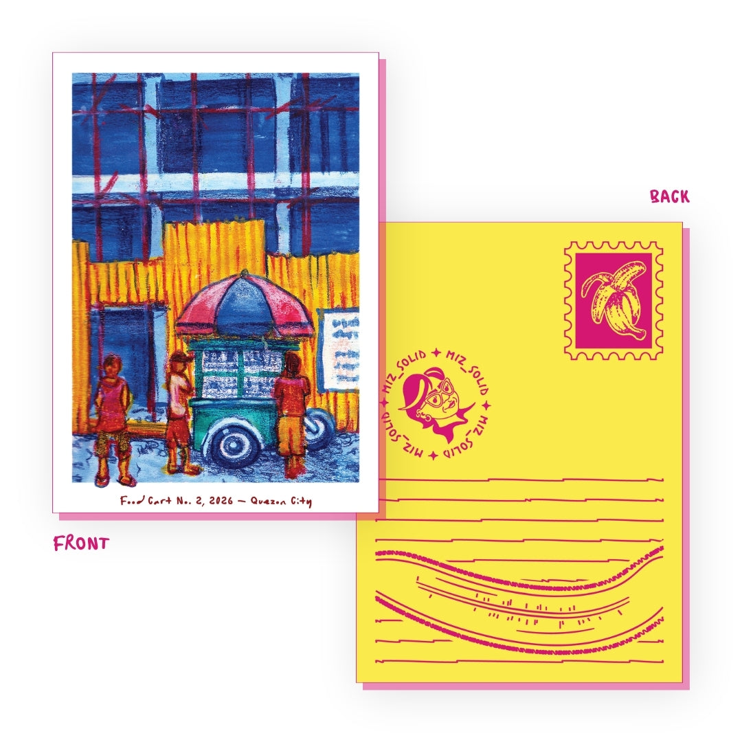 Food Cart No.2 - Sketch Postcard