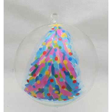 Glass 4.5" Ball Christmas Ornaments