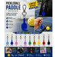 Glass Pickleball Paddle Keychain