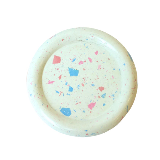 Concrete Donut Coaster (Pink Blue Confetti)
