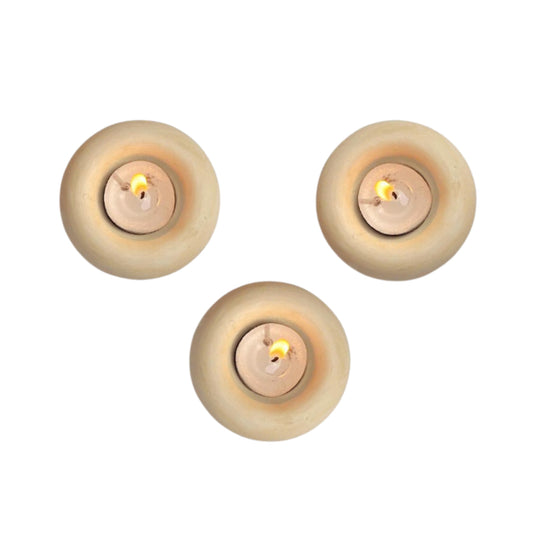 3-in-1 Concrete Candle Holder (Beige)