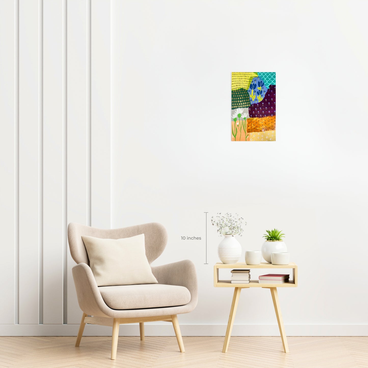 Technicolor Abstract Painting