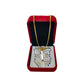 Glass Butterfly Pendant With 18k Gold Chain