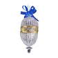 Crochet Glass Christmas Ornaments with Gold Leafing