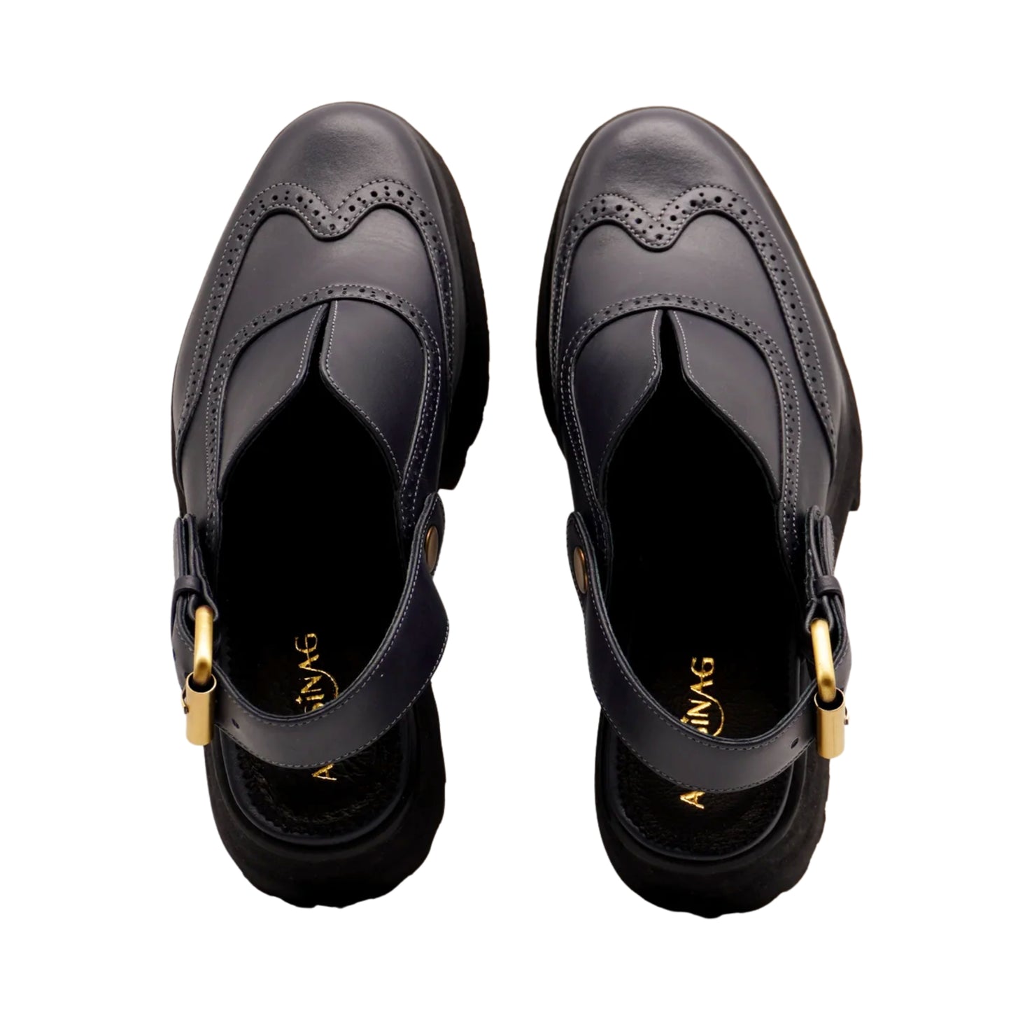 Yna Oxford Mules (Midnight Blue)