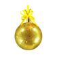 Gold Glitter Christmas Ornaments by Liman Glass