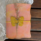 Hand-Painted, Hand-Stitched Leather Journal & Traveler's Notebook Cover | Warm Field