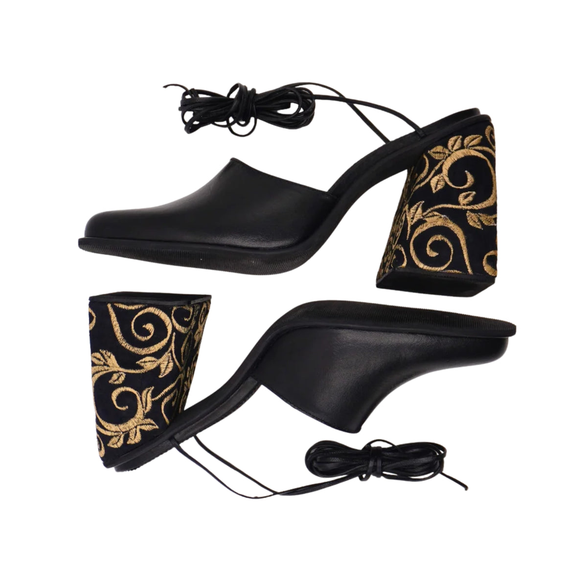Hailey lace-up Mules (Pre-order)